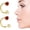 Gold 1.Jan-Garnet, variant on 2PCS 20G Birthstone Nose Ring Half Hoop Stud CZ Body Ear Piercing Small Thin Hoop Nose Ring Stud Body Jewelry Can Be Used as Septum Ring and Cartilage Earring