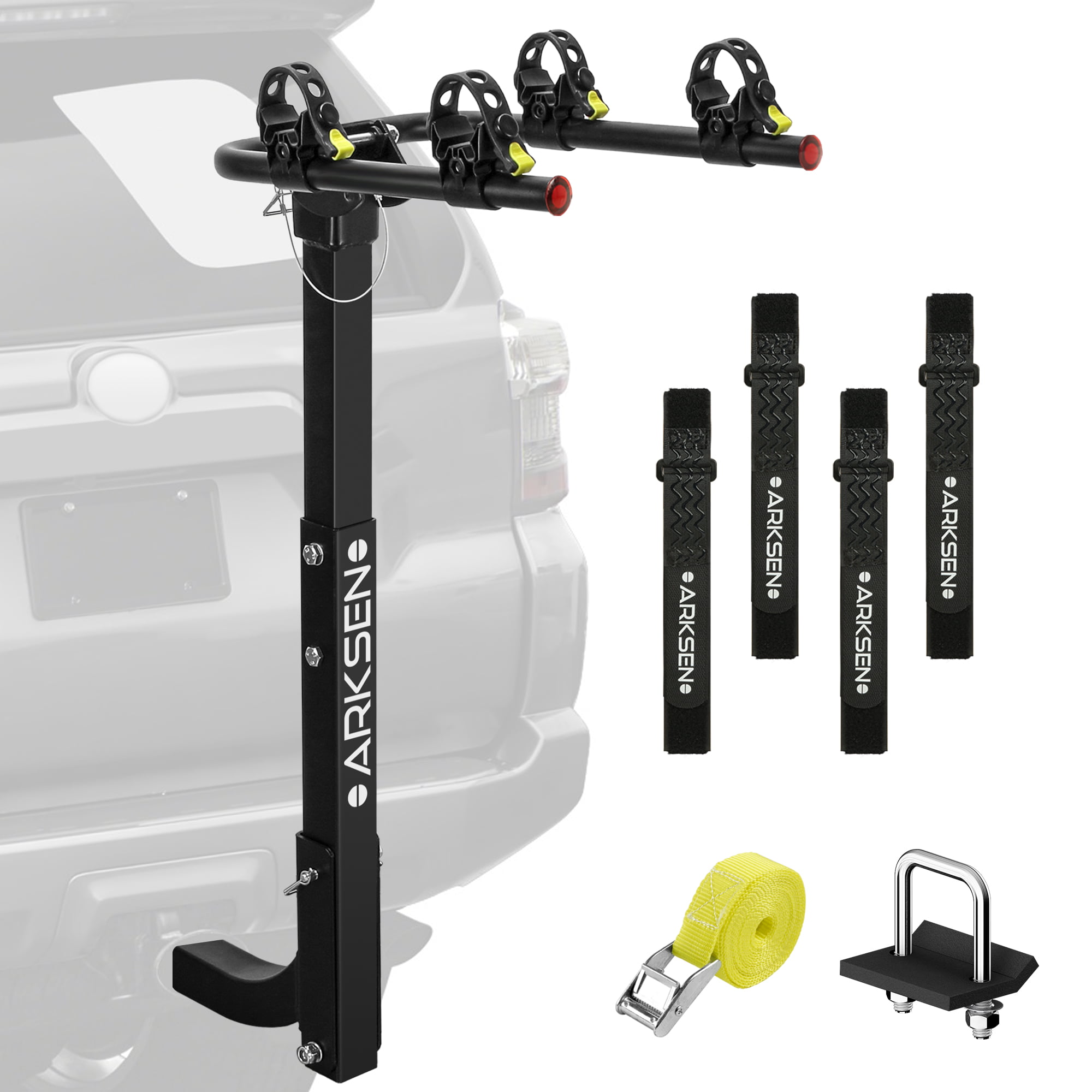 2-Bike Carrier Rack Hitch Mount Swing Down Receiver Bicycle For Car SUV 
