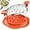 Orange, variant on Chicken Shredder Large Chicken Breast Shredder Tool Twist with Brush&Fork, Visible Meat Shredder Machine, Anti-Slip Strip, Ergonomic Handle, BPA Free, Suitable for Pork Beef Chicken(Orange)