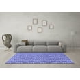 thumbnail image 3 of Ahgly Company Indoor Square Abstract Blue Contemporary Area Rugs, 3' Square, 3 of 4