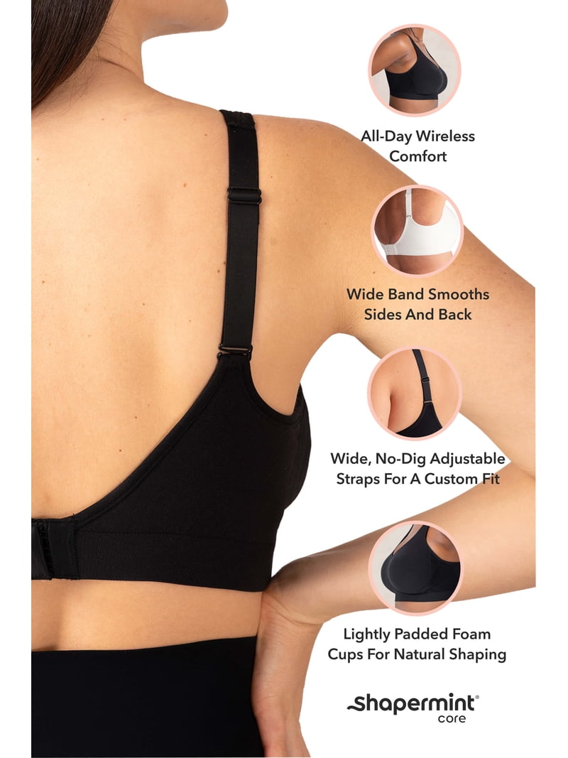 Shapermint Core Extender Bra for Women with Adjustable Straps