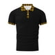 thumbnail image 5 of Blusa y camisa de manga corta con cuello vuelto para hombre, blusa de manga corta con solapa y botones estampados, blusa de poliéster para hombre, 5 of 5