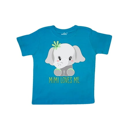 

Inktastic Mimi Loves Me- cute elephant Gift Toddler Boy or Toddler Girl T-Shirt