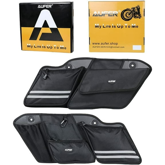 AUFER 2Pcs Saddlebag Organizer For Touring Street Glide Road Glide Road King 2014-2020