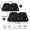 thumbnail image 3 of Daiia Space Galaxy Windshield Sun Shade for Car SUV Truck (Medium ), Car Sun Shade Windshield, Car Shades for Front Windows, Sunshade for Car Windshield, 3 of 7