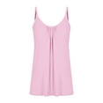 thumbnail image 3 of FAIWAD Women Casual Camisole with Removable Shelf Bra Spaghetti Straps Flowy Lounge Padded Cami Tank Top, 3 of 7