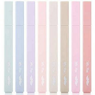 Mr. Pen- Aesthetic Highlighters, 8 pcs, Chisel Tip, Boho Colors, No Bleed Bible  Highlighter Pastel 