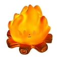 thumbnail image 2 of ToyKingdee Fake Campfire Night Light,Flame Lamp,Silicone Cute & Funny Halloween Night Light, Dimmable Flameless Candles Light for Christmas Decorative Lights, 2 of 6