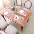 thumbnail image 6 of YFYANG Washable Heat-Resistant Placemats, 70% PVC/30% Polyester, Pink Sweet Spring Kitchen Table Mat, 12" x 18" 6 Piece, 6 of 6