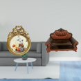 thumbnail image 2 of Marco De Fotos Redondo Ornamentado De Estilo Vintage Y Modelo De Sofá En Miniatura Para Un Regalo De Boda Europeo único E Ideas De Decoración De Micro Paisajes, 2 of 8