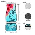 thumbnail image 6 of Uourmeti Boho Sea Turtle Red Hibiscus Flowers Print Auto Floor Mat for Women Men, 4 Pcs Anti Slip Car Front & Rear Floor Carpet Automotive Interior Accessory, 6 of 6
