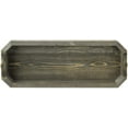 thumbnail image 3 of MyGift Rustic Burnt Gray Solid Wood Rectangular Serving Tray with Handles, 3 of 7