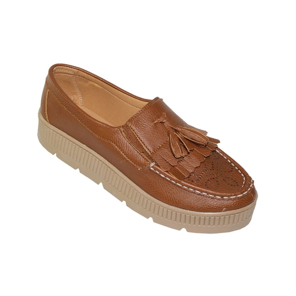 MOCASINES CASUALES LEON MUJER MELLE CAFE TEXANO 02 LEON 02mp
