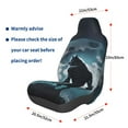 thumbnail image 2 of Lsque Moon Wolf Warrior Pattern Car Seat Covers for Front Seats , Waterproof Seat Covers for Cars, Sporty Front Seat Covers,Car Seat Cover Protector Front Seats, 2 of 5