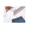 thumbnail image 6 of INSPIRE CHIC Women's Skinny Extra Thin Belts, Fashion 8-Shaped Golden Buckle Holeless Waistband for Dresses Coats Jeans 40.9x0.4" Caramel, 6 of 6