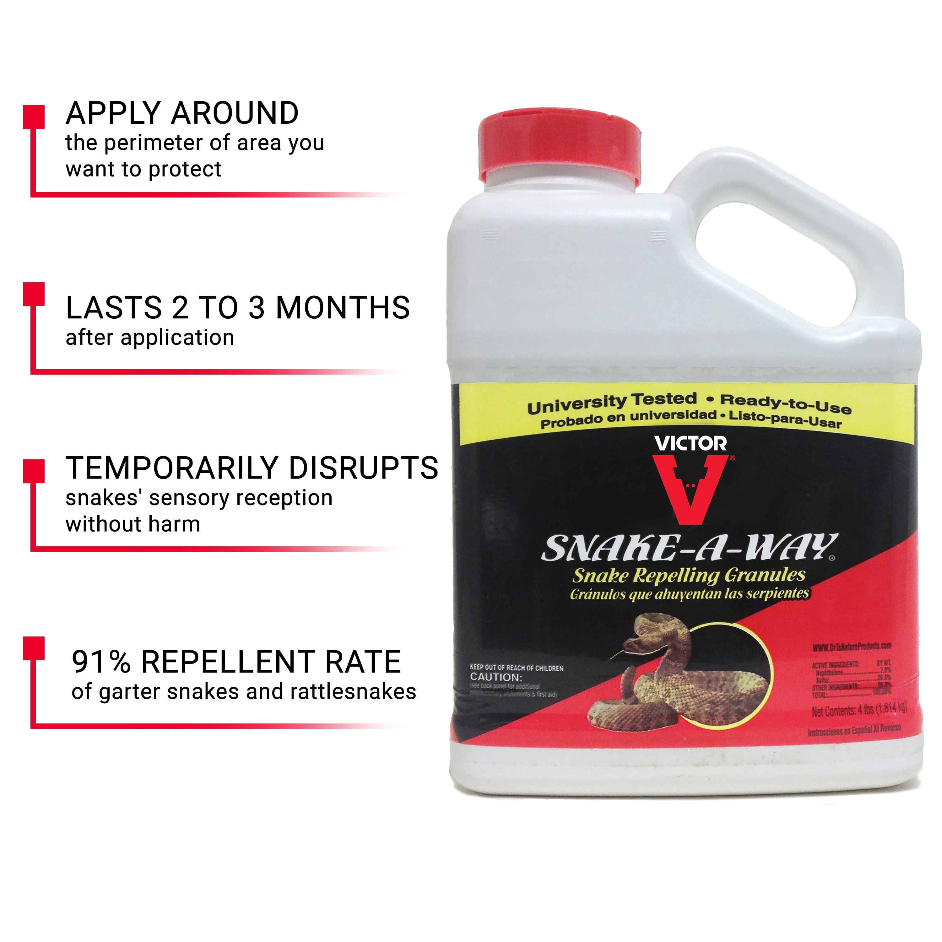 Victor  Snake-A-Way  Animal Repellent  Granules  For Snakes 1.75 lb. 