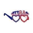 thumbnail image 4 of GFHFHITJ 4Th Of July Paper Eyeglasses Patriotic Party Glasses Star Heart Round Hat Shaped Holiday Eyewear Flag Eyeglasses Decorations Memorial Day Decor Kids Adults Party S Supplies Props, 4 of 8