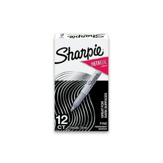 Sharpie Super Permanent Markers, Fine Point, Black, 6 Count 