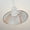 White(Marble Pattern), variant on Kiven H-Type Track Lighting, 1-Light Modern H Track Light Pedant with Metal Lampshade, Cord length 39.4",Brass Finish