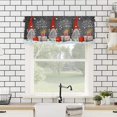 thumbnail image 4 of JOOCAR Merry Christmas Window Drape Santa Gift Candle Snowflake Decoration for Kitchen Living Room Bedroom 1 Drape 54 x 18 Inches, 4 of 5