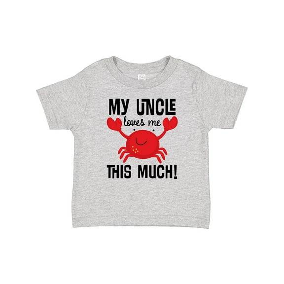 Inktastic Uncle Loves Me Childs Crab Boys or Girls Baby T-Shirt