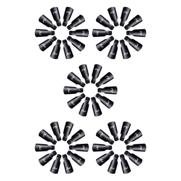 Qarigey 10 Uds. Clips de tapa de remojo de Arte de uñas de plástico Gel removedor de esmalte herramienta de envoltura líquido para la eliminación Type8 NO8 Qarigey CBP119464