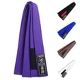 thumbnail image 1 of Ceinture de Jiu Jitsu Twister Violette 3.8cm de Large Coton Premium, 1 of 4