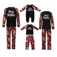 thumbnail image 1 of Pyjamas de Noël Assortis pour la Famille, Ensemble de Hauts Raglan à Manches Longues + Pantalons de Dessin Animé, 1 of 3