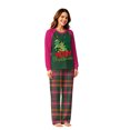 thumbnail image 3 of TBKOMH Festive Christmas Pajamas Family Matching Sets Tree Print Holiday Loungewear Long Sleeve Crew Neck Sleepwear Festive Plaid PJs for Xmas Party Winter, 3 of 5