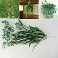 Artificial Silk Fake Chlorophytum Orchid Spider Plant Grass Home/Garden