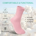 thumbnail image 3 of LOFIR Women's Non-Slip Grip Socks – 5 Pairs of Rubber-Soled Socks, Perfect for Yoga, Pilates, and Hospital Use, Size 6-9, 3 of 7