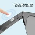 thumbnail image 3 of Smart Bluetooth Polarized Sunglasses with Speaker, UV Protection, Unisex, Black, 3 of 6