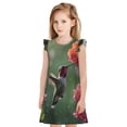 thumbnail image 1 of Balery Humming Bird 1 Camisón de princesa para niñas, pijama de algodón con mangas abullonadas, suave y bonito.-X-Large, 1 of 6