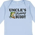 thumbnail image 4 of Inktastic Uncle's Fishing Buddy Boys Long Sleeve Baby Bodysuit, 4 of 5