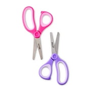 Pen+Gear Kids Scissors, 5 in, Blunt Tip, Ages 4-7, 2-Pack, Purple and Pink