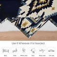 thumbnail image 6 of Retro Ethnic Art Flannel Blanket for Bed,Travel and Camping, Yellow Beige Dark Weaving Pattern Super Soft Cozy Blanket for All Seasons 32"x48", 6 of 7