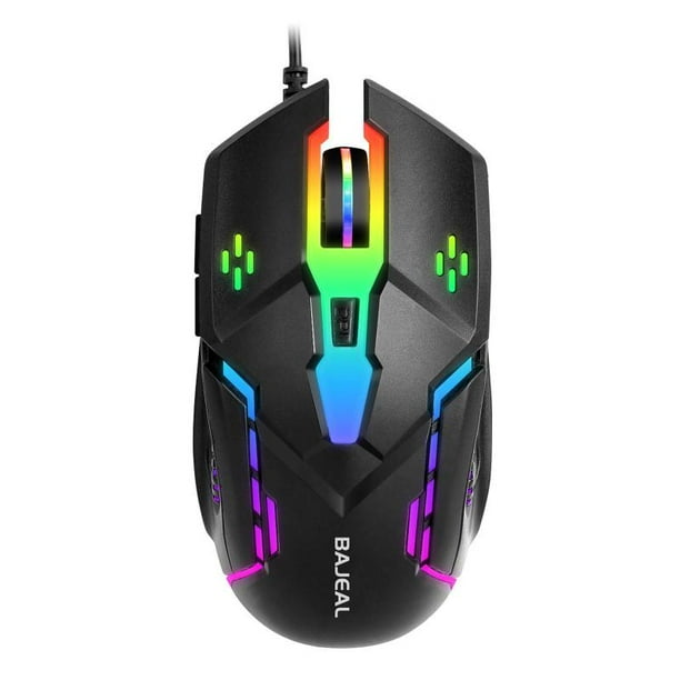 Luminous Gaming Mouse Wired RGB Backlit Light up Mouse 4