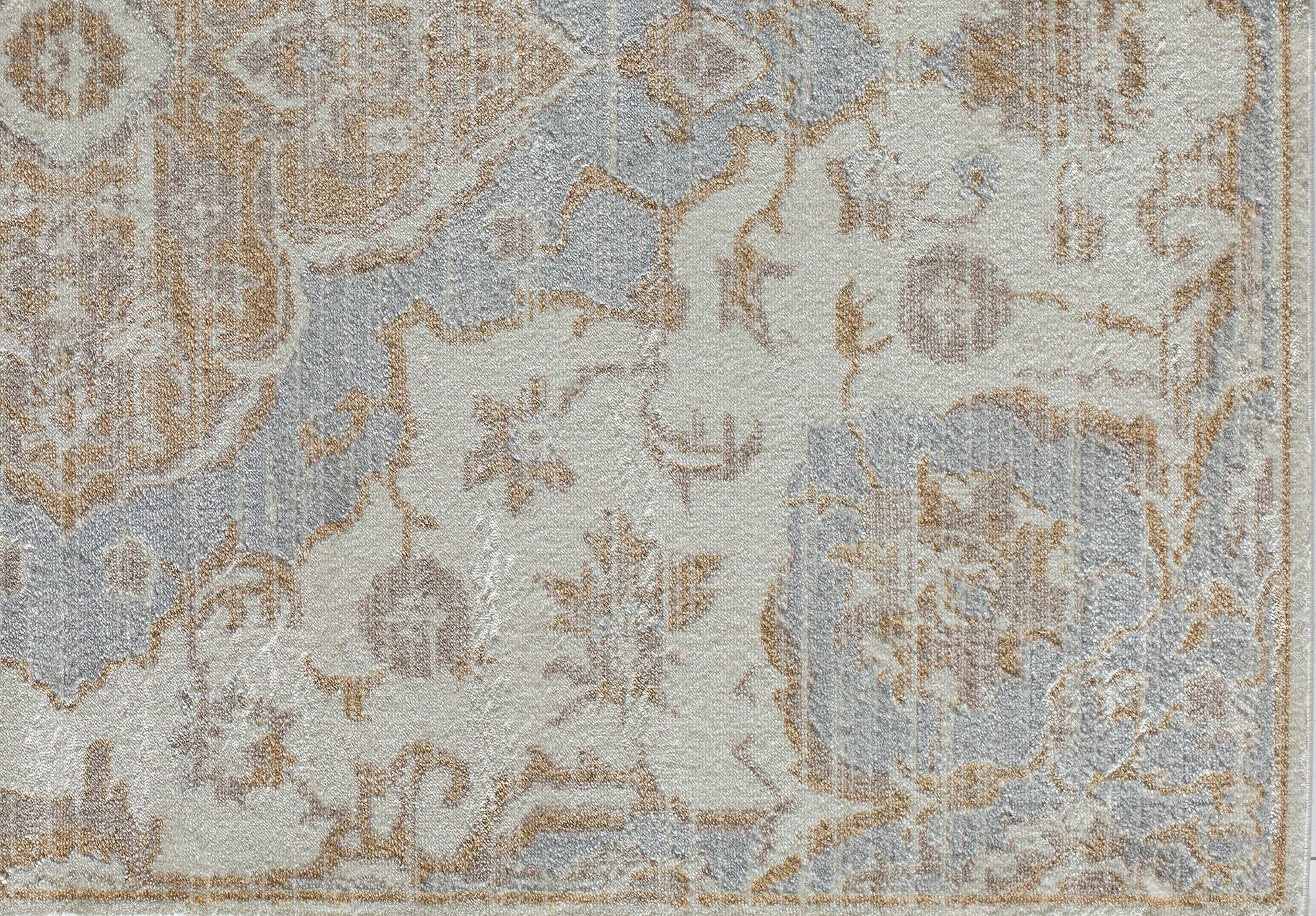 Rugs America Lennox LX40A Soft Sky Oriental Transitional Cream Area Rug, 9'x12'