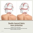 thumbnail image 2 of Logiee Baseballs Print Silk Bonnet Satin Bonnet for Sleeping Women and Men,Double Layer Hair Bonnet for Curly Braids Hair, 2 of 6