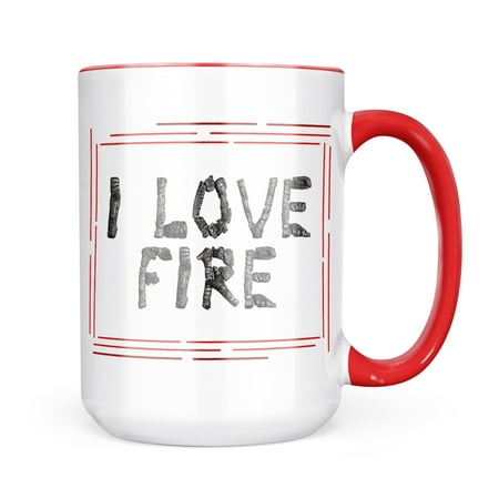 

Neonblond I Love Fire Coal Grill Fire Place Mug gift for Coffee Tea lovers