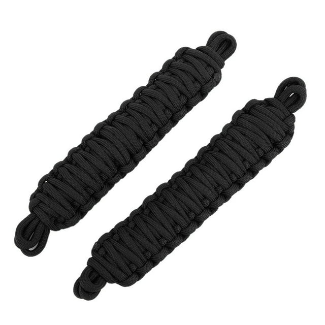 2 correas de protección para restricción de puerta de coche, compatibles con Jeep Wrangler TJ 1997-2006, color negro