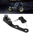 thumbnail image 1 of Motorcycle Helmet Lock, Safe Helmet Mount Lock Sturdy Black With 2 Keys Replacement For MT-09 FZ-09 2014-2017 For Upgrade, 1 of 8