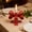 Red #2, variant on Bow-Shaped Iron Candle Holder | Vintage Candelabra for Dining Table Decor | Festive Candlelit Dinner Centerpiece | Red or Pink Color