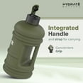 thumbnail image 4 of HYDRATE Water Bottle 1 Gallon XXL Jug BPA Free & Leakproof with Flip Cap, Ideal for Sports, Gym, Outdoor Extra Strong Material - Matte Camo (128 oz), 4 of 7