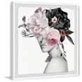 thumbnail image 2 of Maykoosh Vintage Variety Pastel Peonies Framed Painting Print - Greyscale Model with Pink Blossoms, Giclee on Archive Paper, Hand-Framed, Ready to Hang, Artist Signed, 2 of 9