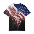 thumbnail image 6 of 2026 250th Anniversary of USA: Women's CrewNeck Short Sleeve Shirt Celebration Patriotic Flag Print 1776-2026 Tshirt, Vintage Commemorative Women's Long Sleeve Shirt 4th of July Dark Blue XXL, 6 of 6