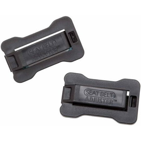 Seatbelt Adjusters  Set of 2  Secure Fit  Fully Adjustable for Added Comfort – Black  Measures 2 3/4  H x 1 1/2  W