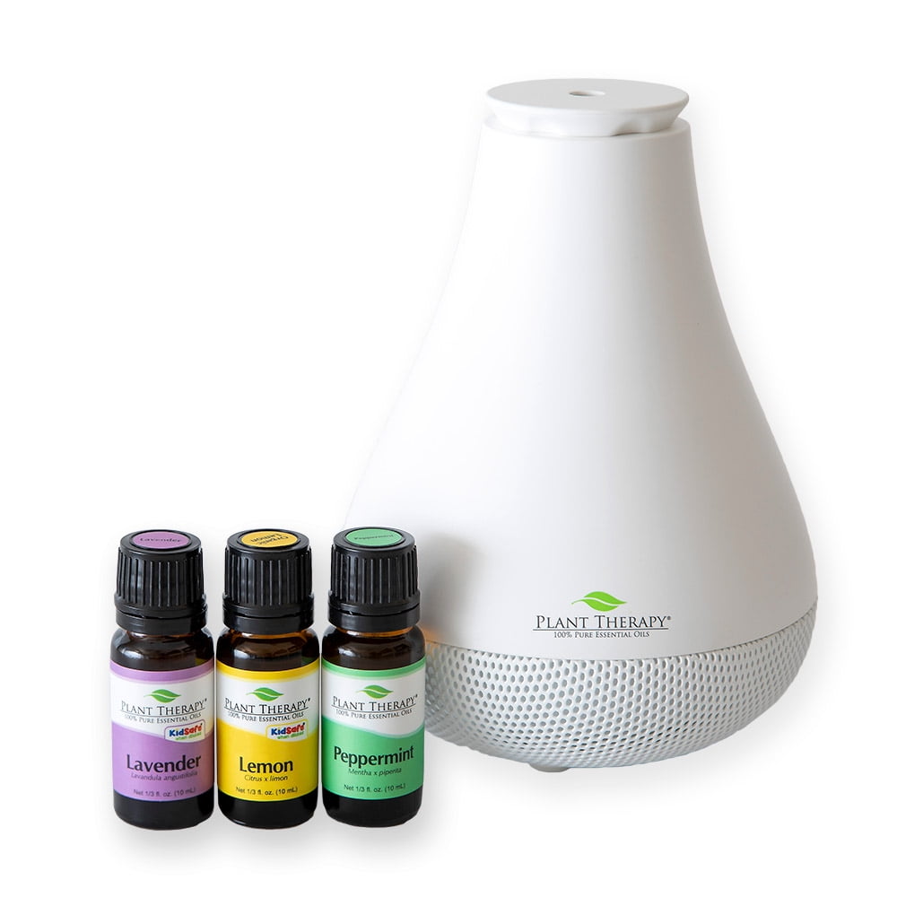 Plant Therapy Essential Oils Lemon, Lavender, Peppermint Set with