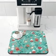 thumbnail image 2 of Anti-Slip Dish Drying Mats Winter Christmas Snowflake Gingerbread Man Dish Drying Mat Eco-Friendly Diatomaceous Earth Drying Mats for Coffee Bar Plate Tableware Coffee Lover, 2 of 7