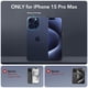 thumbnail image 2 of Funda ESR para iPhone 15 Pro Max con soporte MagSafe, color azul transparente, 2 of 8